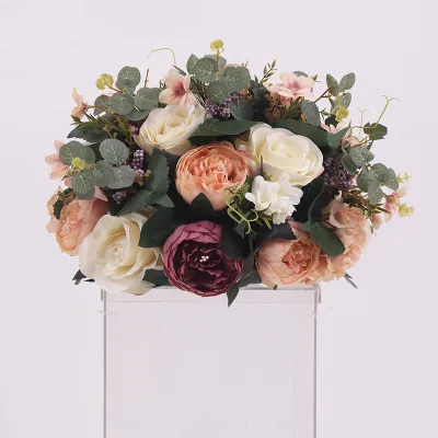 Blush Botanical Artificial Centerpiece