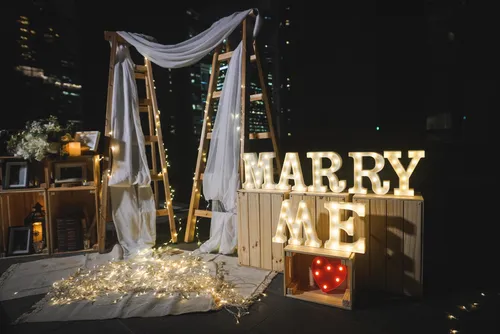 Rustic Marry Me Proposal