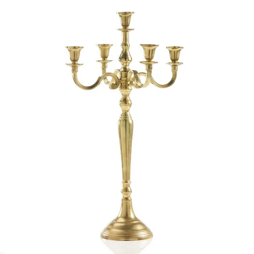5 Arm Candelabra-Gold