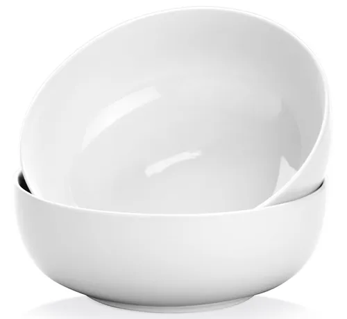 Large White Salad Bowl