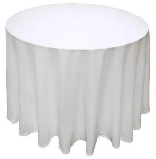 3.2m White Round Tablecloth (To Fit 1.5m Round Trestle Table)
