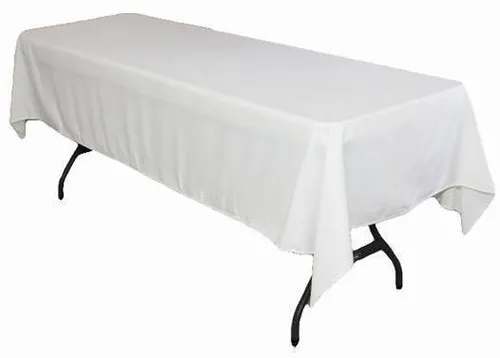 2.7m White Tablecloth (To Fit 1.8m Trestle Table)