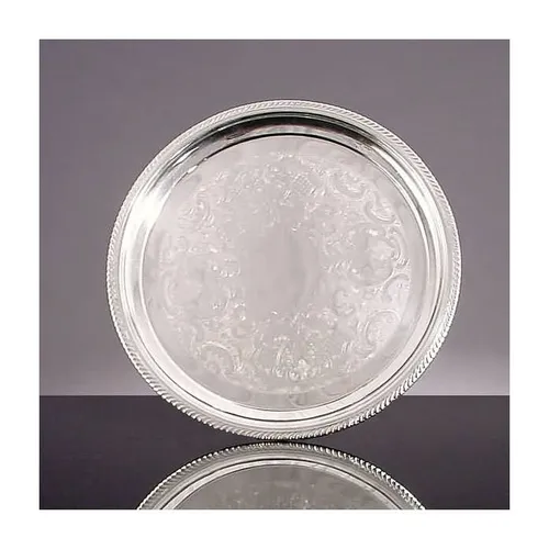 Round Silver Tray