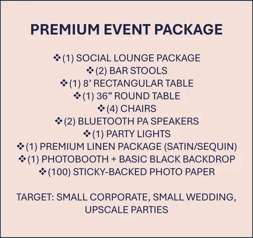 Premium Event Package ($2,995)