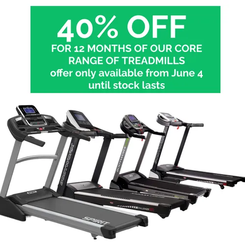 40% off for 12 Months treadmill hire