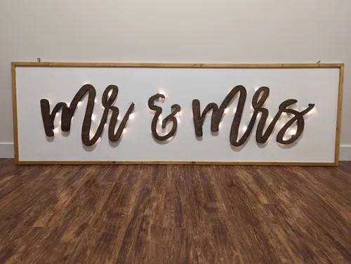 Mr. & Mrs. Sign (LED Backlit)
