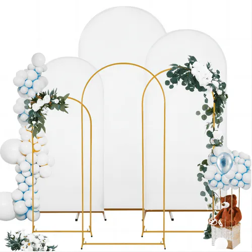 Gold Metal Arch w/ Cover & Lettering