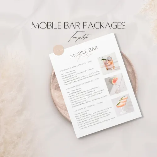 Mobile Bartender Service Package – The Signature Luxe Bar 