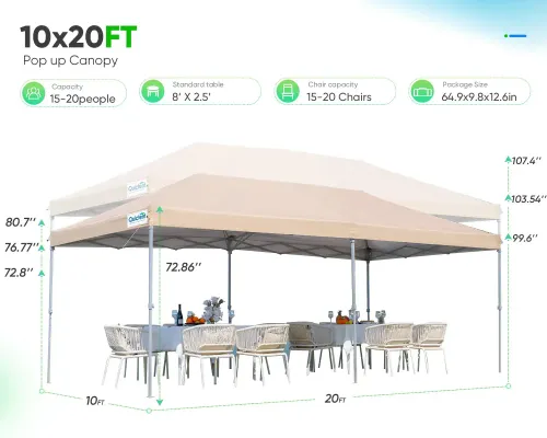 10x20 Tent (Without Sidewalls)
