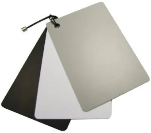 White Balance Card (various brands)