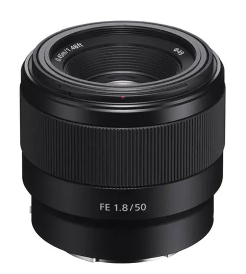Sony 50mm F1.8 mirrorless mount lens