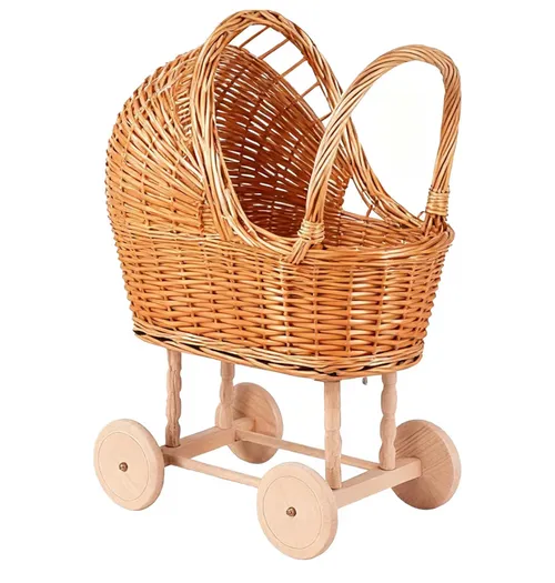 Rental - Vintage Wicker Rattan Baby Carriage/stroller for photography props