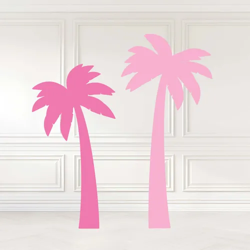 Pink Palm Tree Cutouts