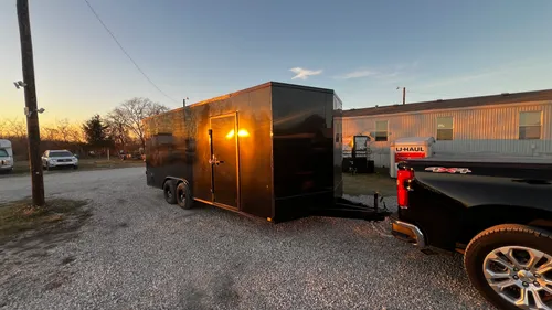 Outback® DLX Enclosed Cargo Trailer (8.5 ft x 20 ft) — E-Track + Tie-Down Package Included
