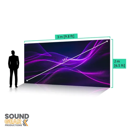 9.8' x 6.5' LED Screen (142