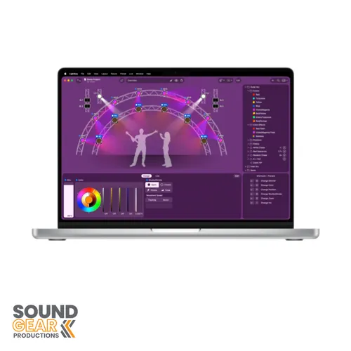 Lightkey Software (512 DMX) + Macbook 