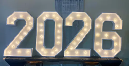 4' Wood Marquee Letters & Numbers