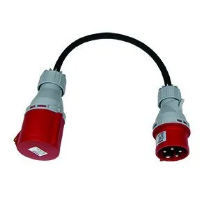 Adapter med 16A stikprop + 32A mellemled 5pol