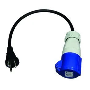 Adaptersæt 1 - DK stikp m/ jord CEE mellemled 3P/16A/230V