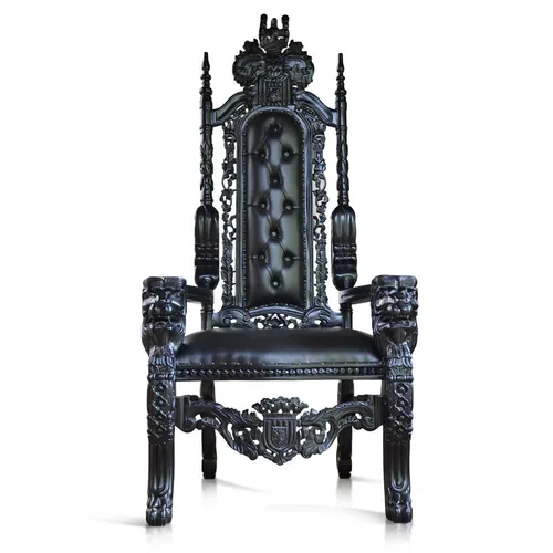 Black King Throne Chair