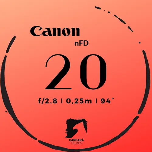 Lente Canon FD 20mm f/2.8