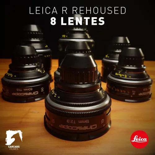 Kit 8 Lentes Leica R Super Speed (Summilux) PL Rehoused TLS/Cinescope