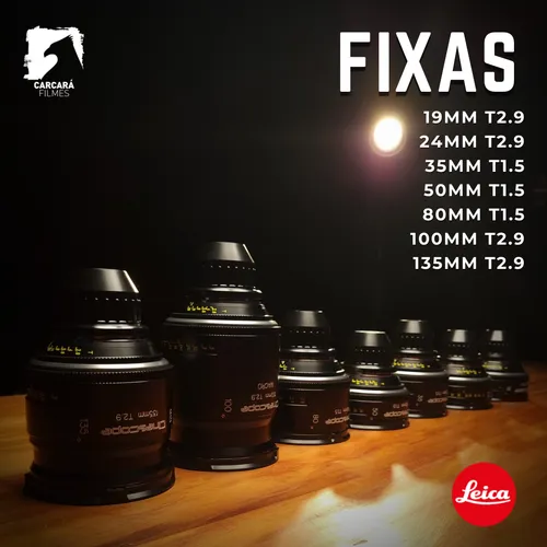 Kit 7 Lentes Leica R Super Speed (Summilux) PL Rehoused TLS/Cinescope