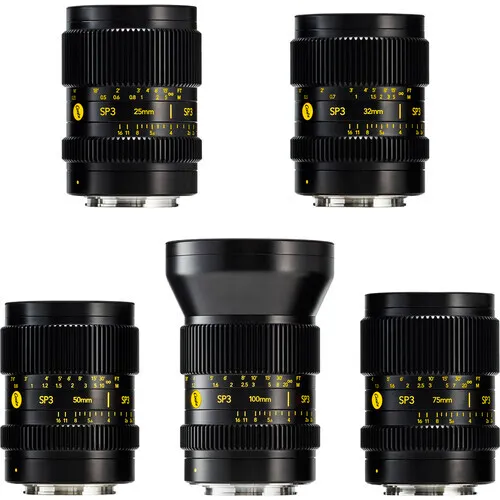 Kit 5 Lentes SP3 Full Frame (E-Mount) COOKE