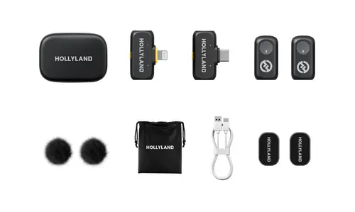 Kit Microfone Sem Fio (Smartphone) LARK A1 HOLLYLAND 