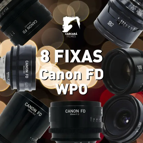 Kit 8 Lentes FD PL Rehoused (WPO) CANON
