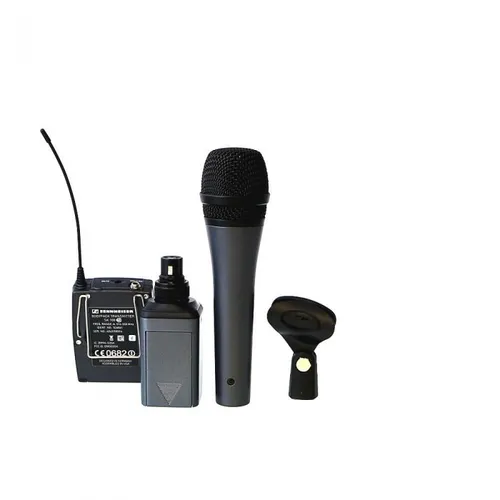 Kit Mic de Mão Sennheiser e835 com Plug-ON e receptor Ew100G3 (516-558MHz)