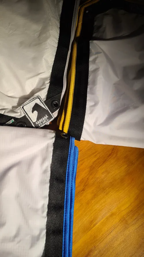 Kit de 8 Panos para Butterfly 3X3m (Voil, Nylon/Paraquedas, Lightgrid, Fullgrid, Filó Preto Simples, Ultrabounce, Prateado e Dourado) CALANGOTEX