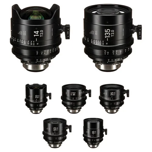 Sigma T1.5/T2 Cine FF High-Speed Art Prime 7-Lens Set (PL Mount)