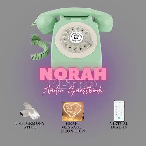 Norah (Mint) Retro - Audio Guestbook Rental - Black Friday Sale