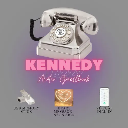 Kennedy (Silver) Jazzy - Audio Guestbook Rental - Black Friday Sale