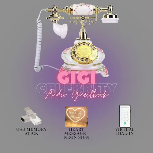 Gigi (Floral) Celebrity - Audio Guestbook Rental - Black Friday Sale