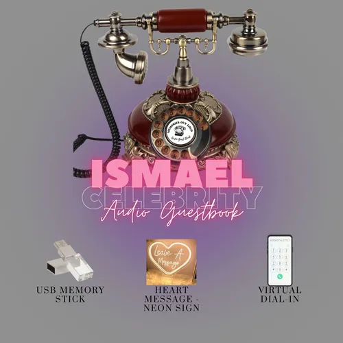 Ismael (Redwood & Bronze) Celebrity - Audio Guestbook Rental - Black Friday Sale