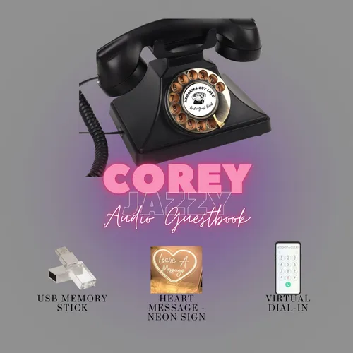 Corey (Black) Jazzy - Audio Guestbook Rental - Black Friday Sale