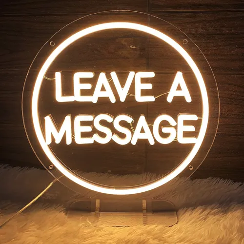 Neon Circle - Leave a Message