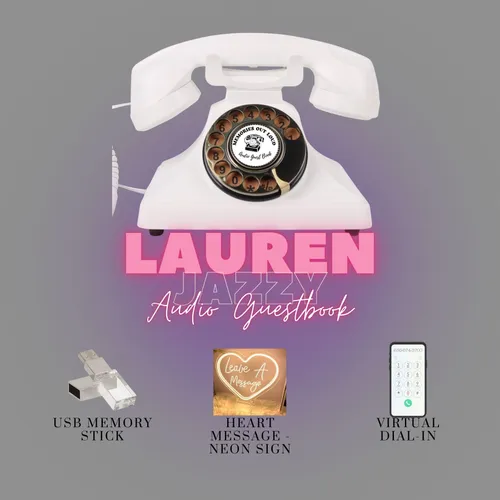 Lauren (White) Jazzy - Audio Guestbook Rental - Black Friday Sale