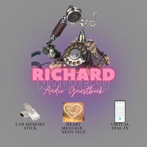 Richard (Rosewood) Nouveau - Audio Guestbook Rental - Black Friday Sale