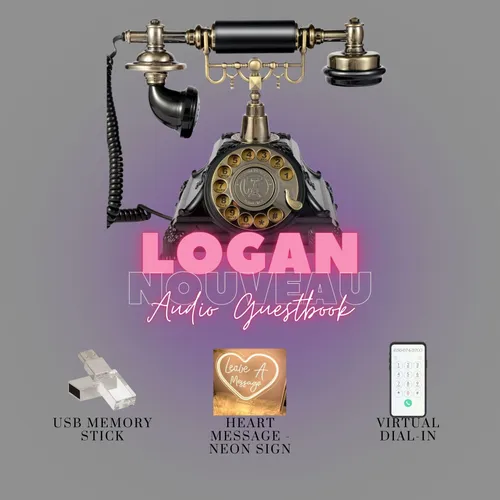 Logan (Black) Nouveau - Audio Guestbook Rental - Black Friday Sale