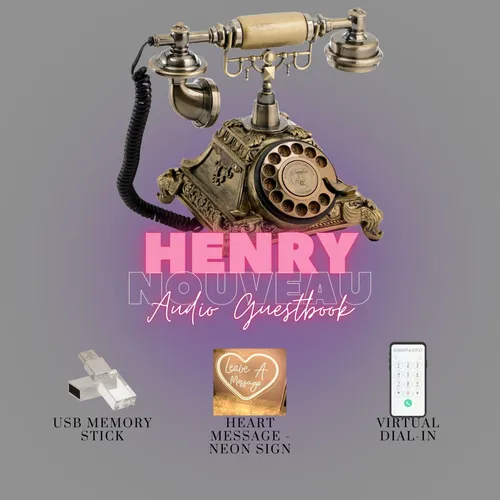 Henry (Gold) Nouveau - Audio Guestbook Rental - Black Friday Sale
