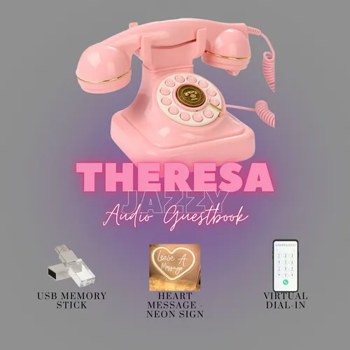 Theresa (Pastel Pink) Jazzy - Audio Guestbook Rental - Black Friday Sale
