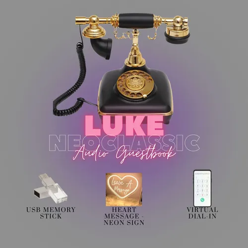 Luke (Black) Neoclassic - Audio Guestbook Rental - Black Friday Sale