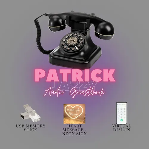 Patrick (Black) Jazzy - Audio Guestbook Rental - Black Friday Sale