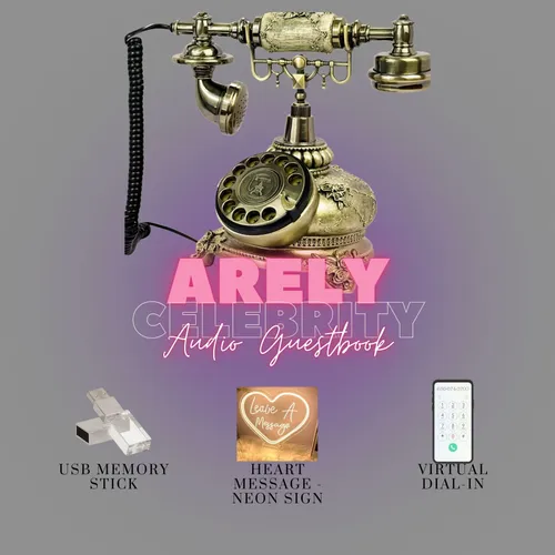 Arely (Gold) Celebrity - Audio Guestbook Rental - Black Friday Sale