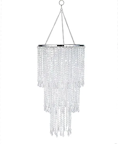 Acrylic Beaded Hanging Chandelier (SH)