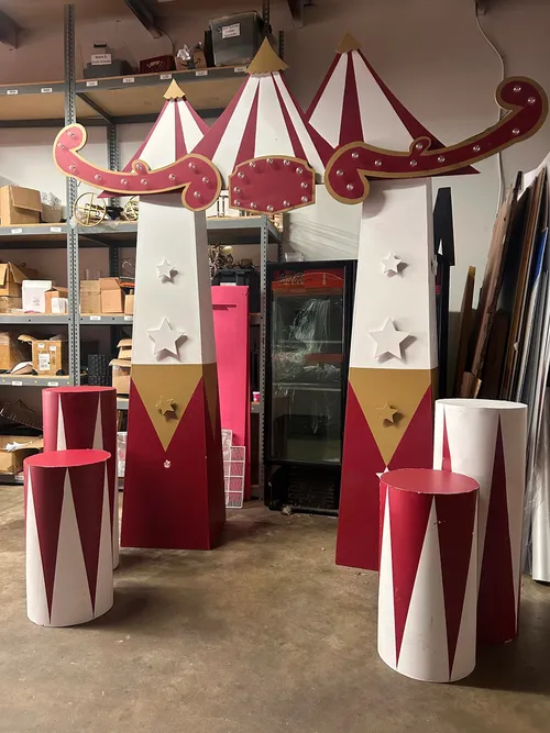 Carnival Archway with Pedestals 