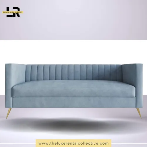 Blue Luxe Velvet 3-seater Sofa